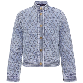 Zimmermann Indra Denim Quilted Jakke, Skylark